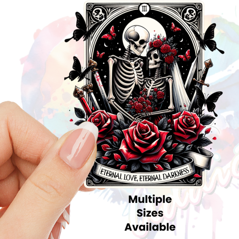 Eternal Love Darkness Tarot UV DTF 4 inch Deal