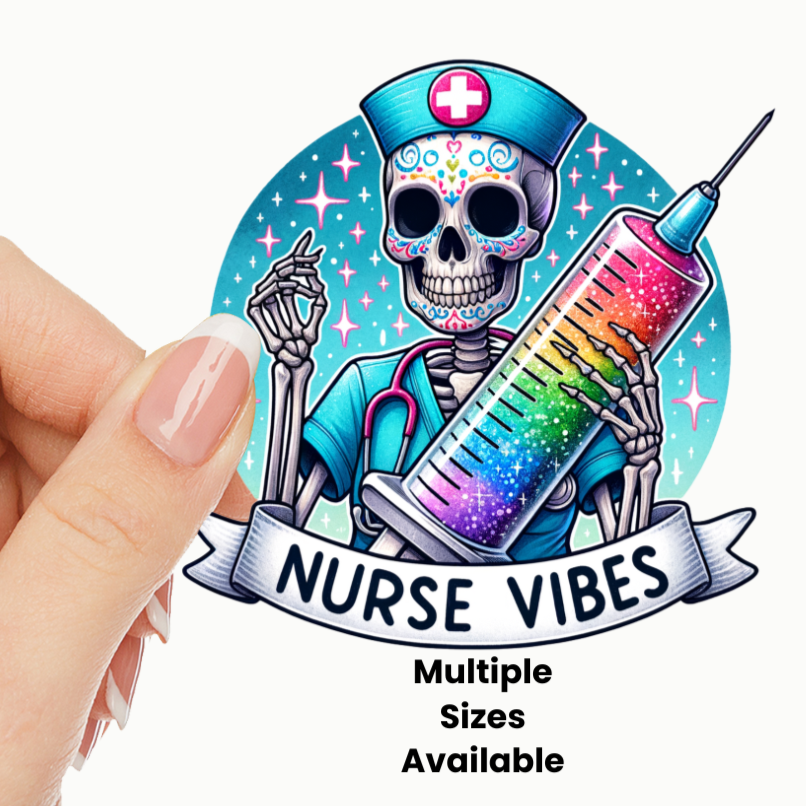 Nurse Vibes 9 UV DTF Decal