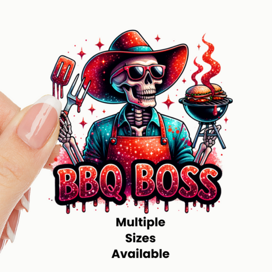 BBQ Boss UV DTF Decal