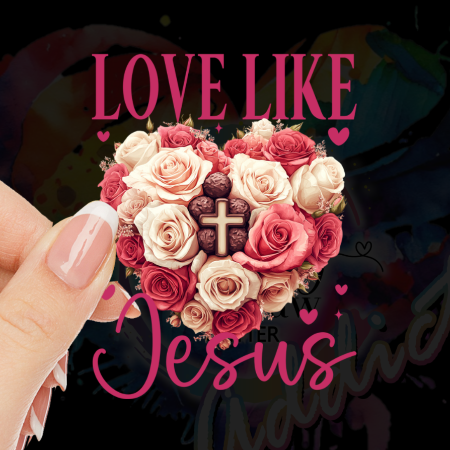 Love Like Jesus UV DTF Decal