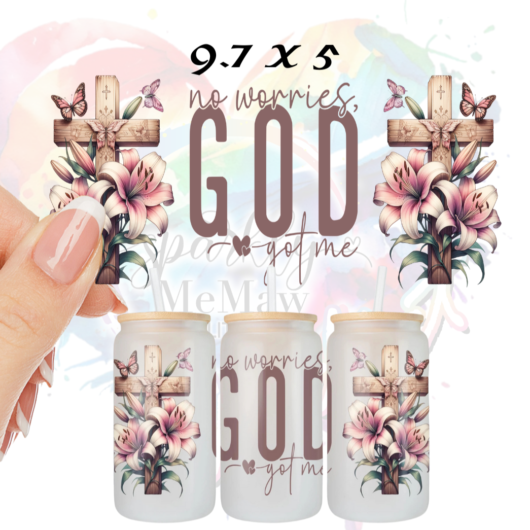 God's Got me UV DTF 16 oz Wrap