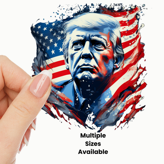 Trump Colorful UV DTF Decal