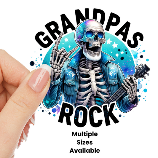 Grandpas Rock UV DTF Decal