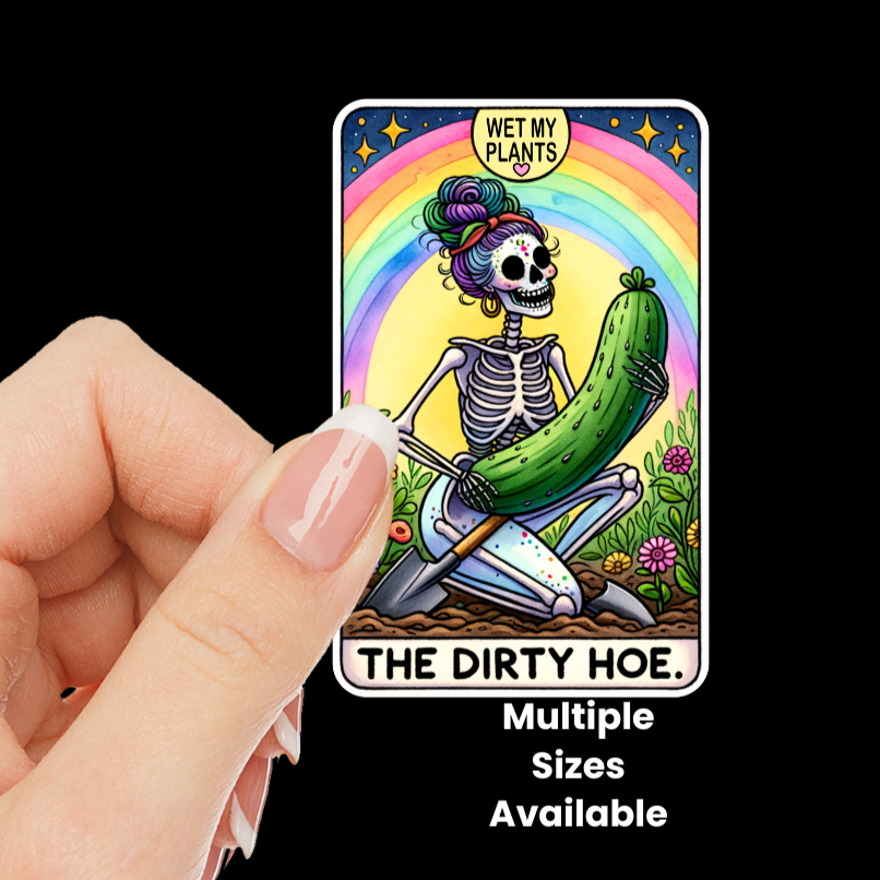 Dirty Hoe Tarot UV DTF Decal