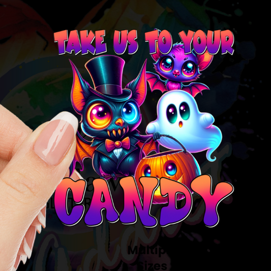 Take us to your candy UV DTF Decal