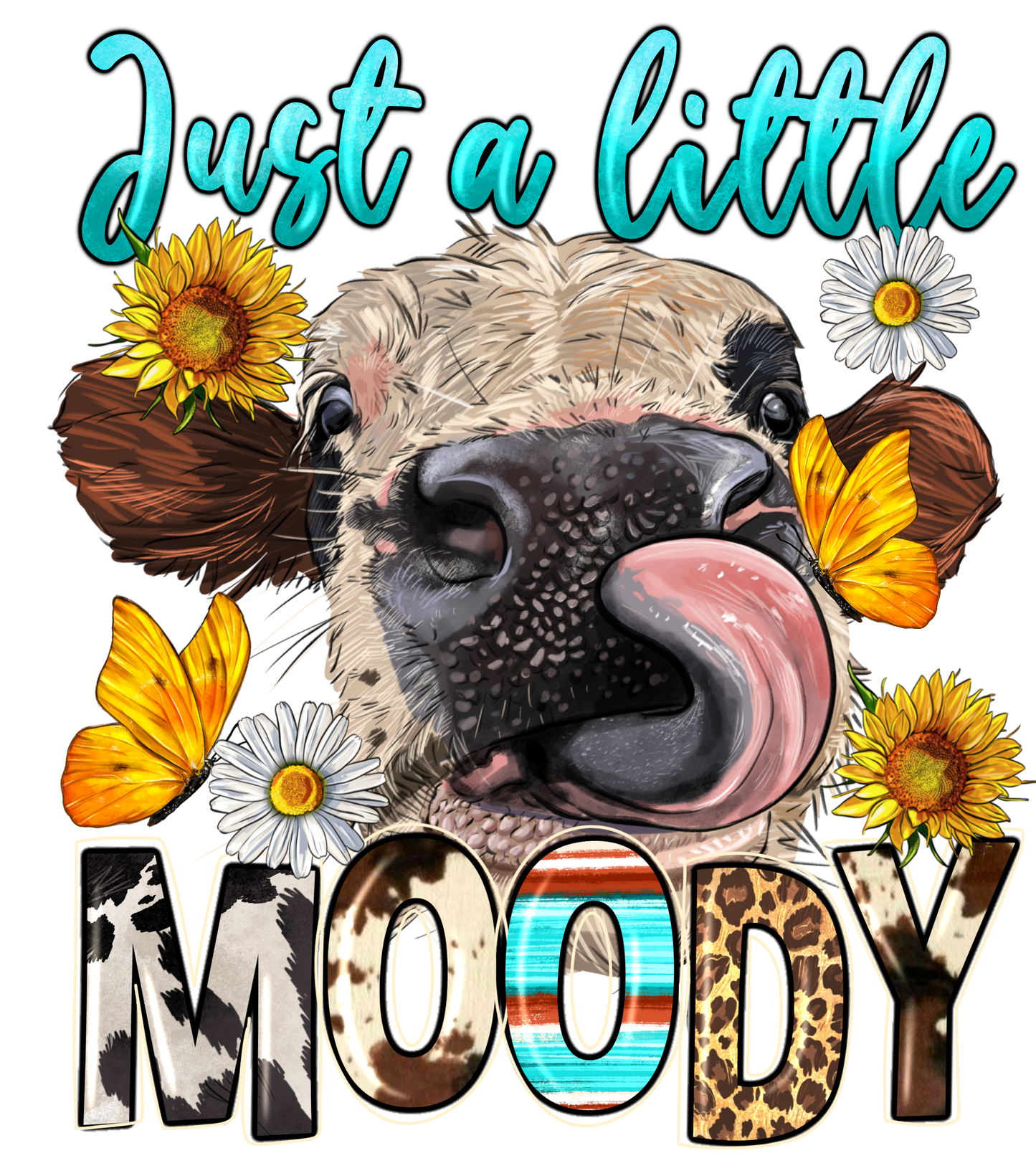 Just a Little Moody Version 5 UV Decal 4 x 3 inches