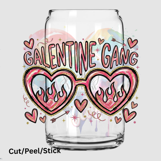 Galentine Gang Valentine UV DTF Decal