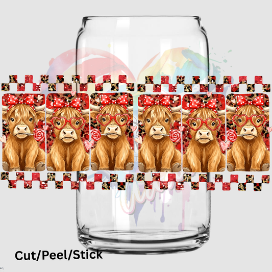 Valentine Highland 16 oz UV DTF Wrap