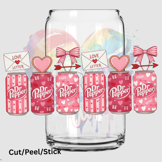 Love Drinks 16 oz UV DTF Wrap