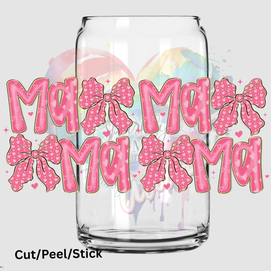 Mama Bows 16 oz UV DTF Wrap