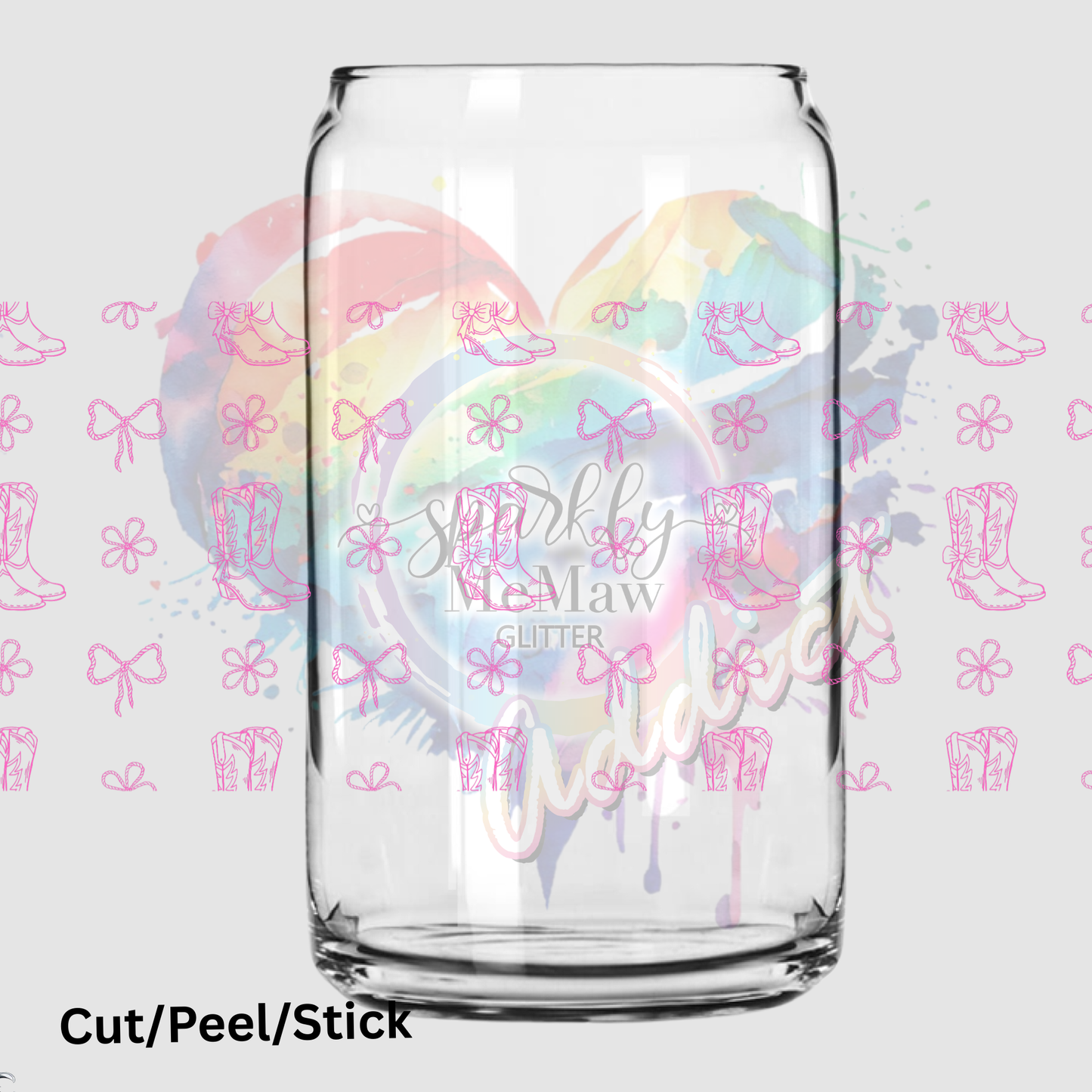 Boots N Bows 16 oz UV DTF Wrap