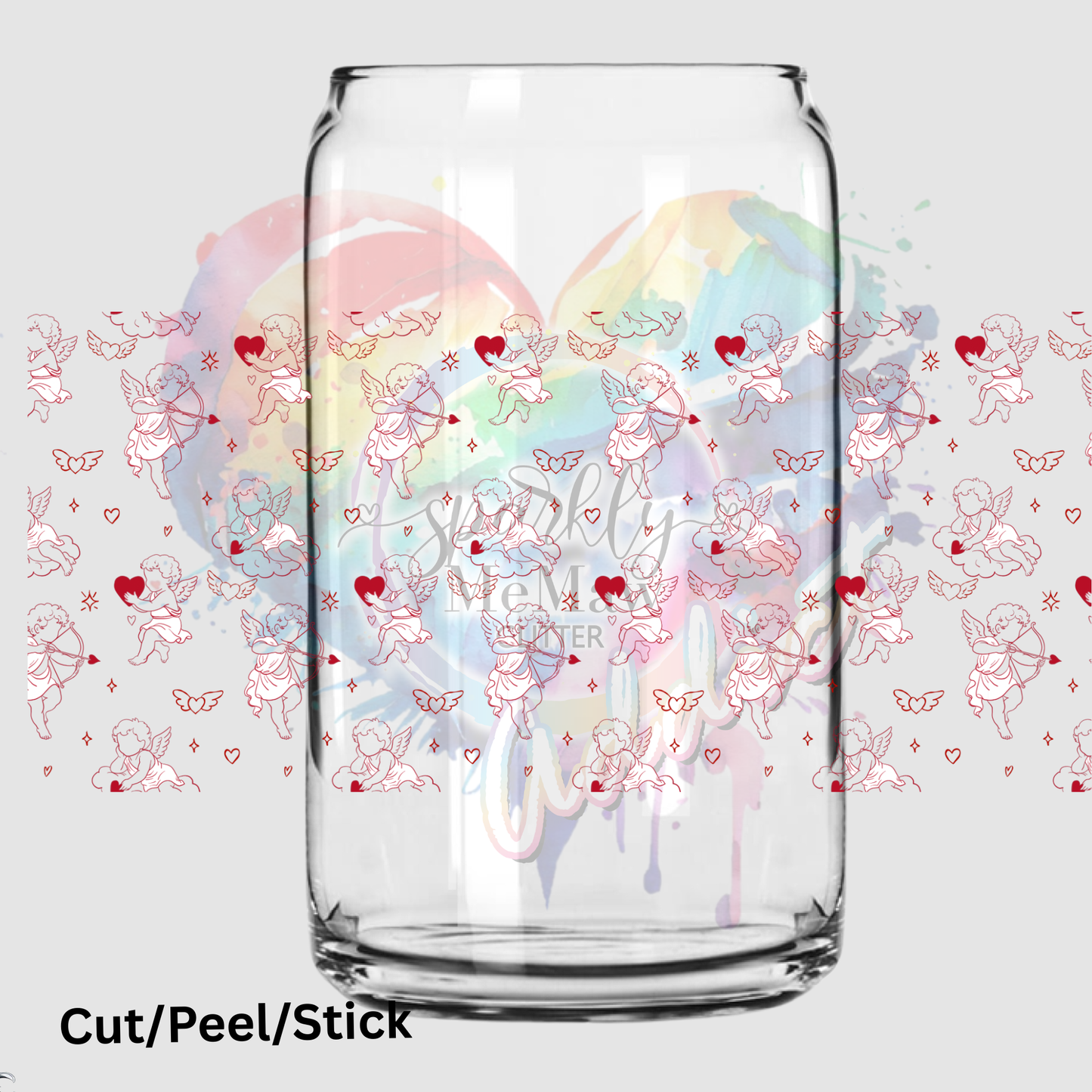 Cupids Heart 16 oz UV DTF Wrap
