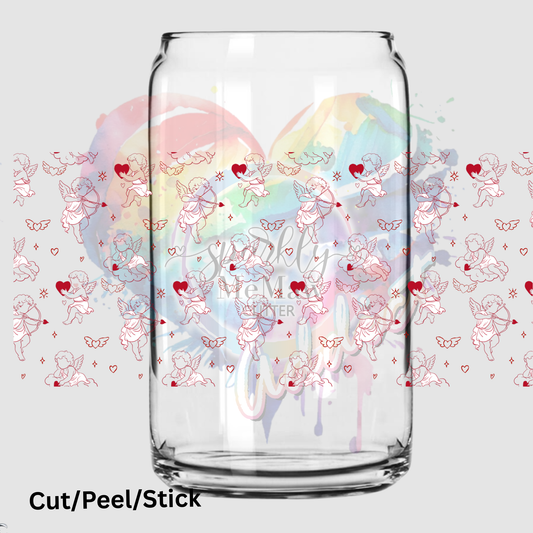 Cupids Heart 16 oz UV DTF Wrap