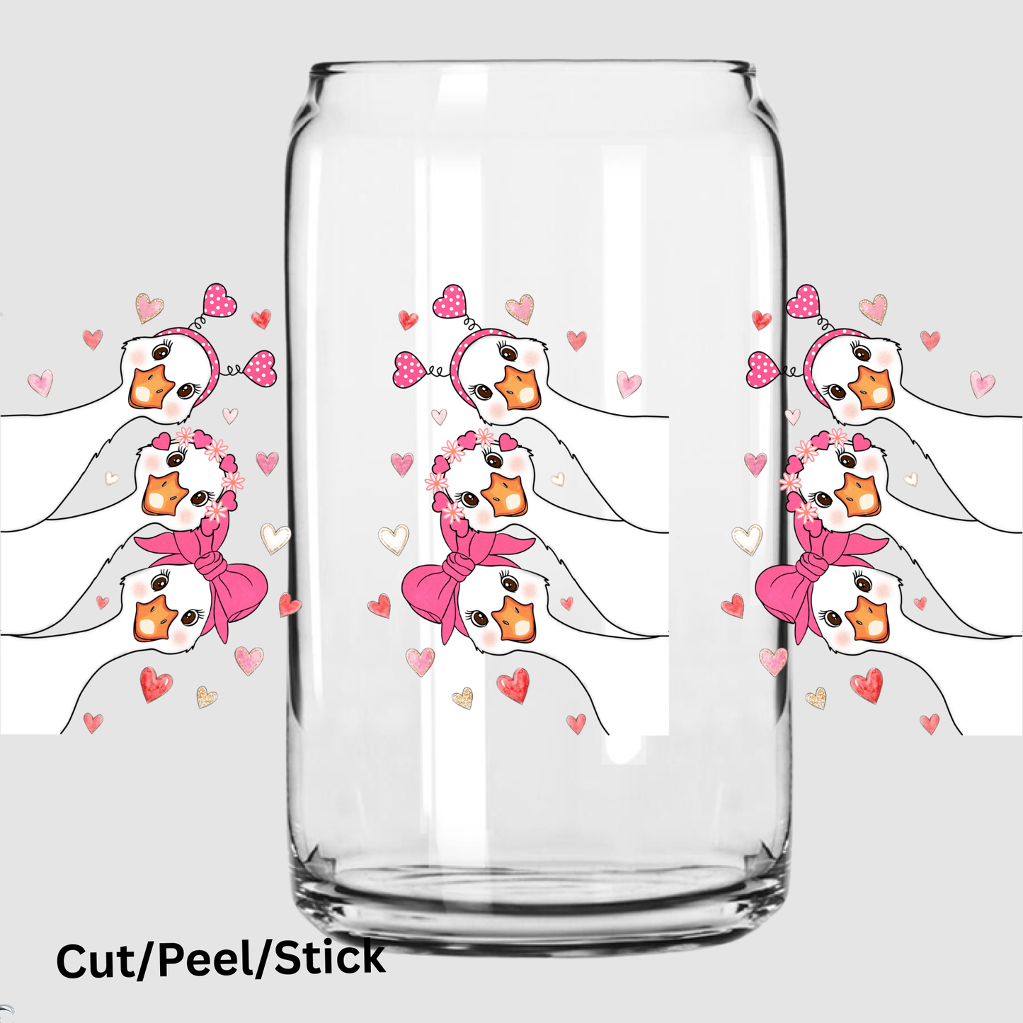 Peeping Love Geese 16 oz UV DTF Wrap