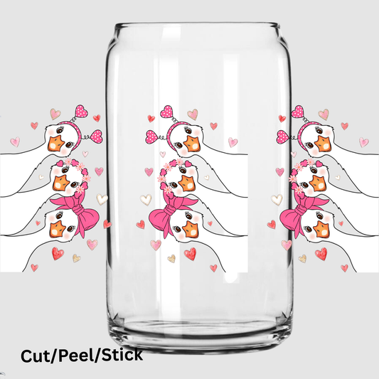 Peeping Love Geese 16 oz UV DTF Wrap