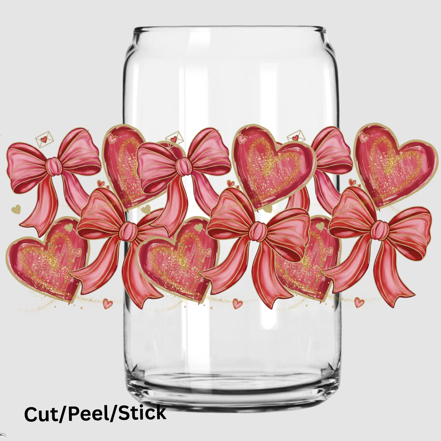 Painted Hearts 16 oz UV DTF Wrap