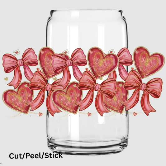 Painted Hearts 16 oz UV DTF Wrap