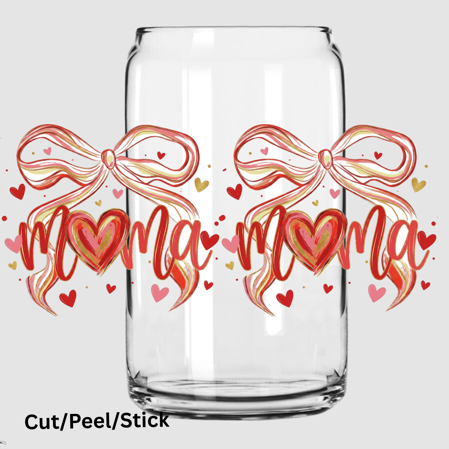 Mama Bow 16 oz UV DTF Wrap