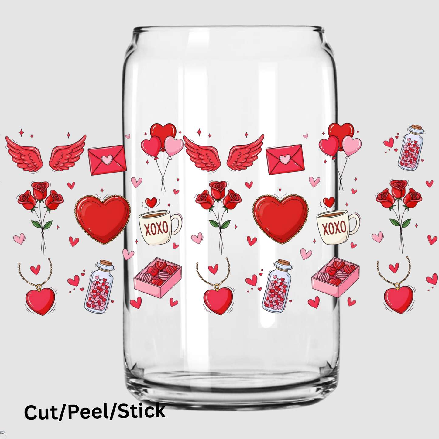 All things Valentine 16 oz UV DTF Wrap