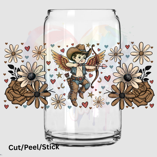 Cupid Flowers 16 oz UV DTF Wrap