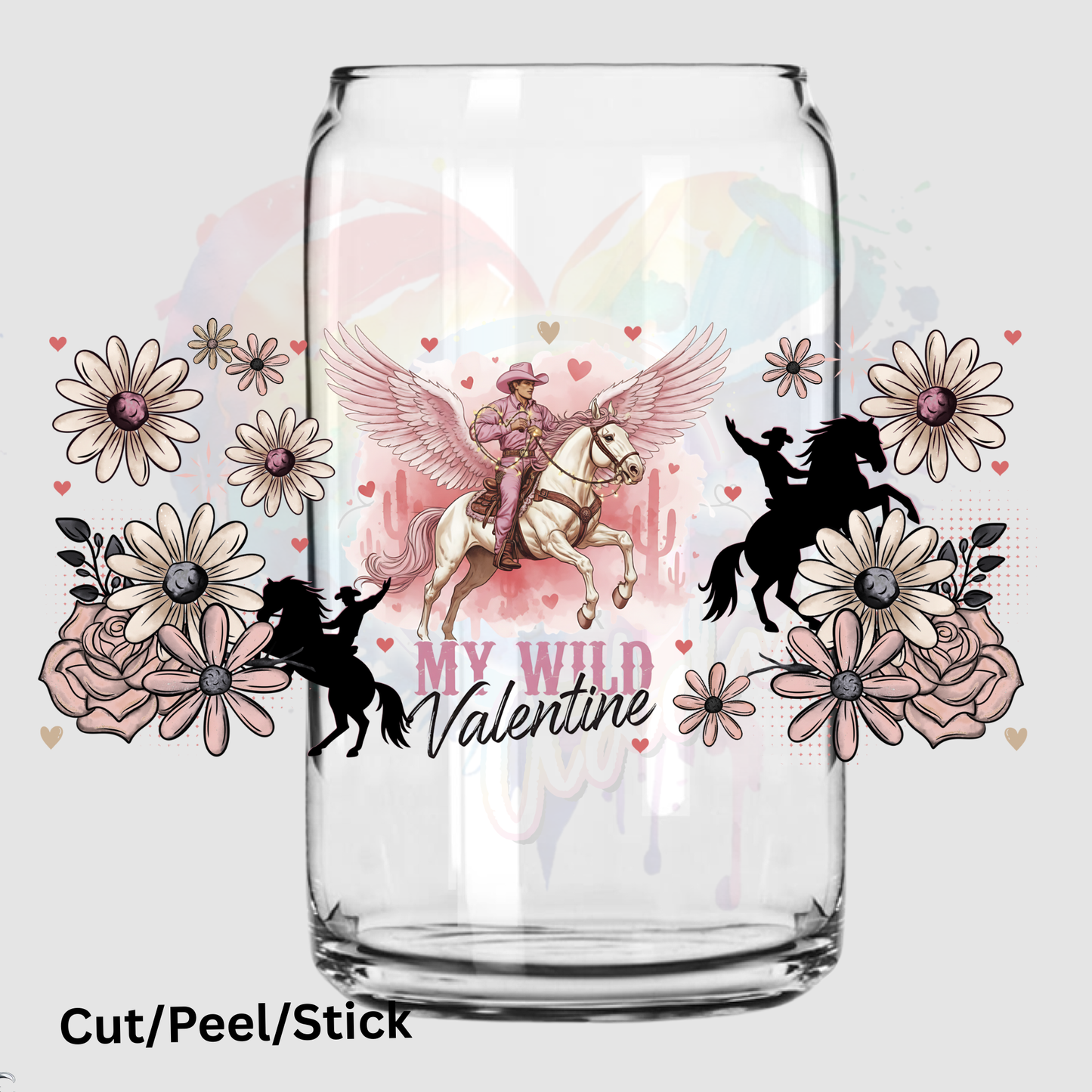 My Wild Valentine 16 oz UV DTF Wrap