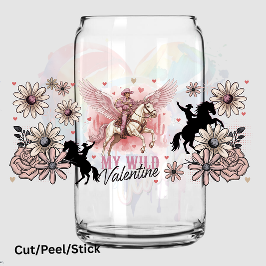 My Wild Valentine 16 oz UV DTF Wrap