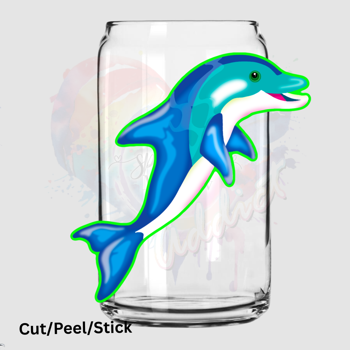 LF Vintage Dolphin UV DTF Decal