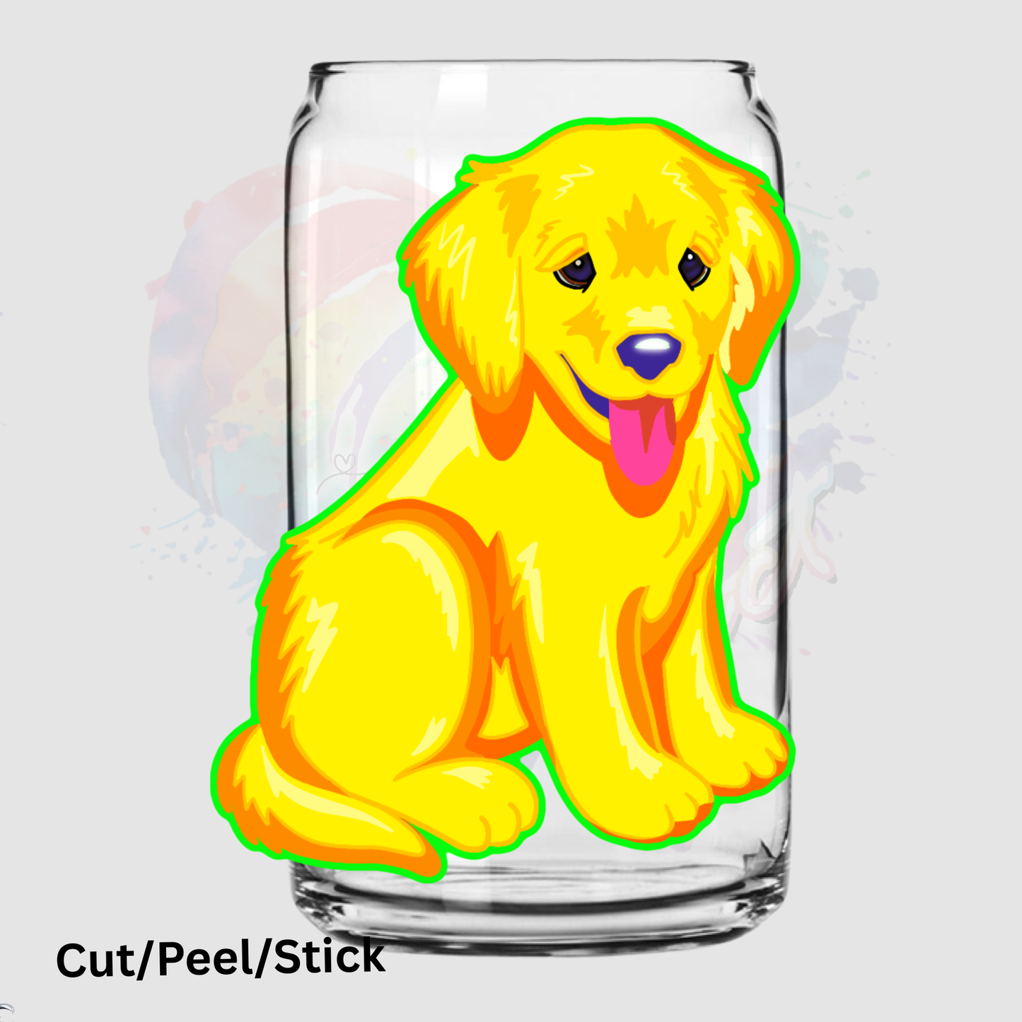 LF Vintage Puppy UV DTF Decal