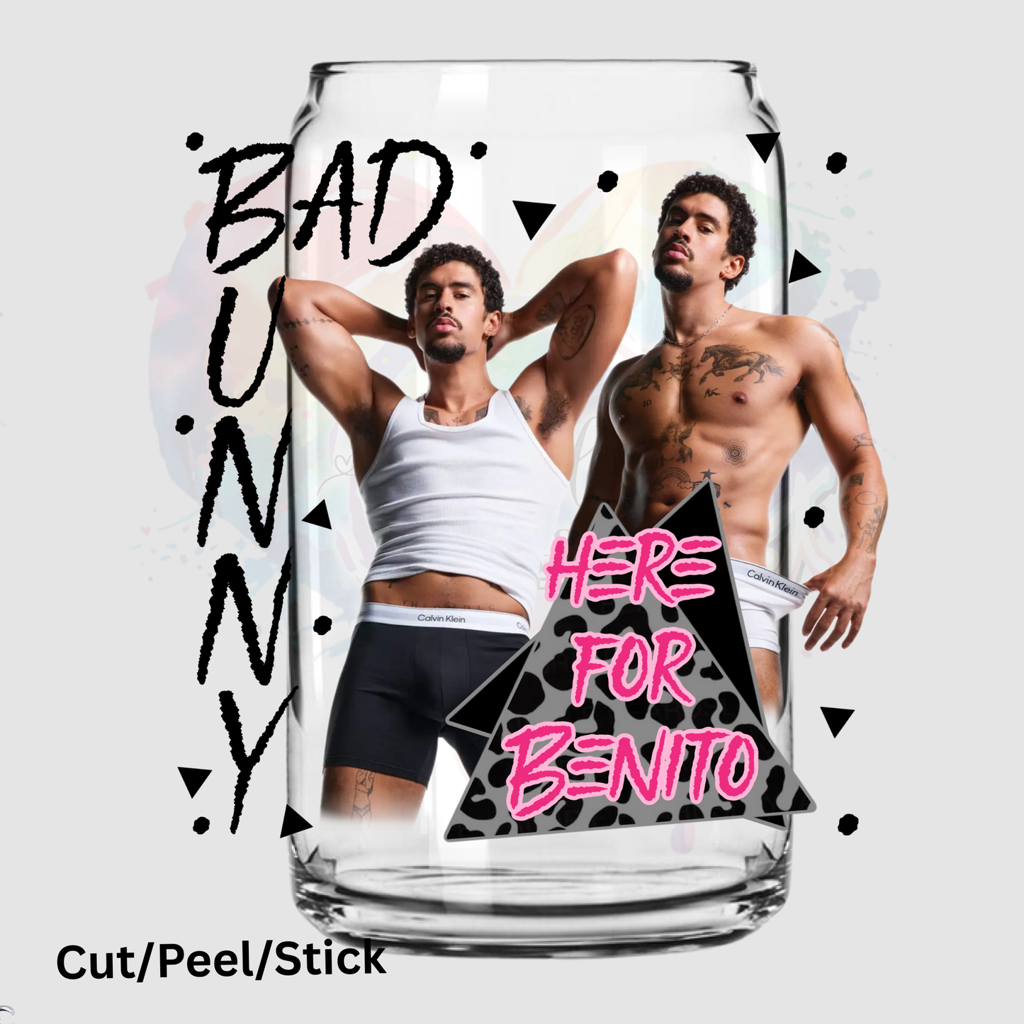 Bad Bunny UV DTF Decal