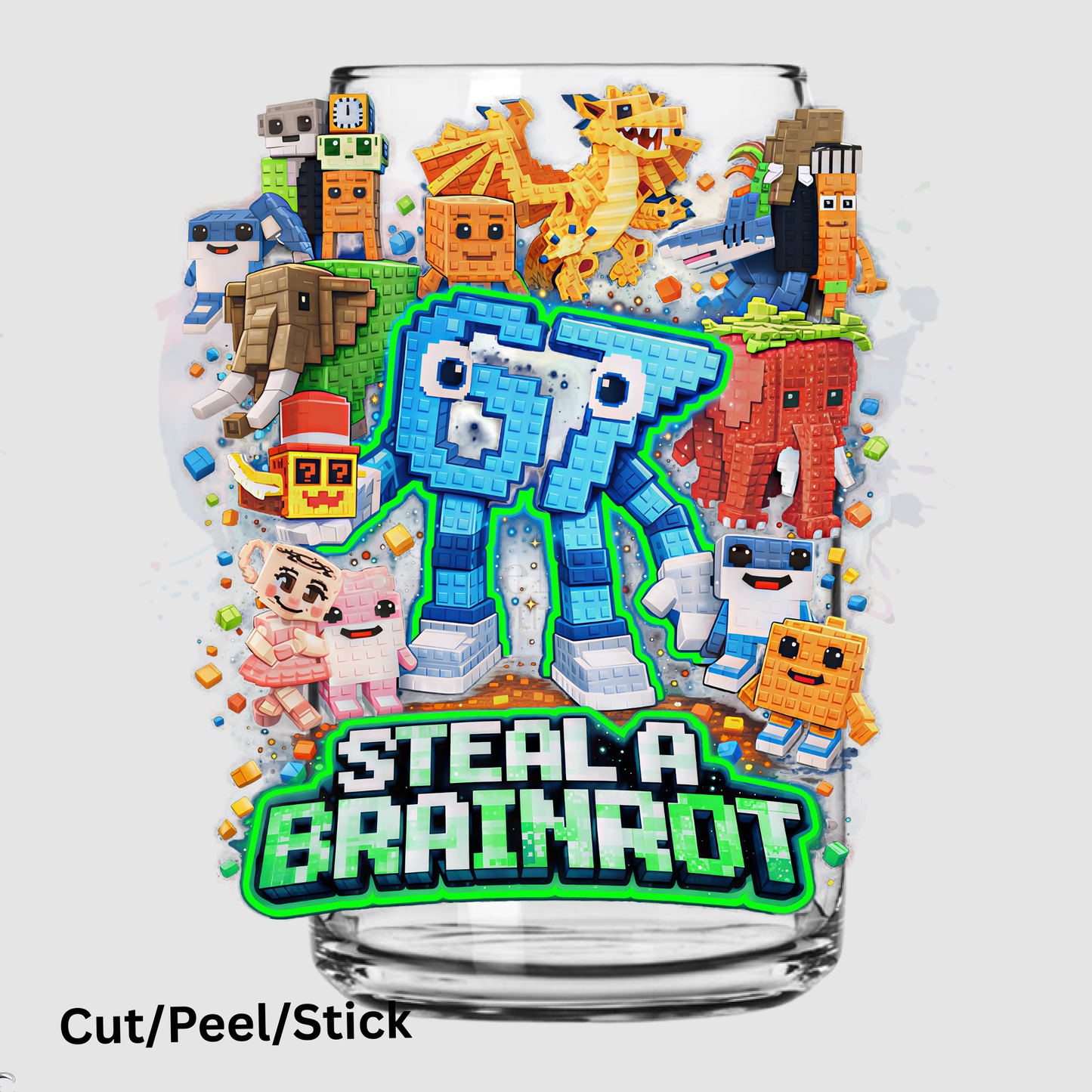 steal a brain rot UV DTF Decal