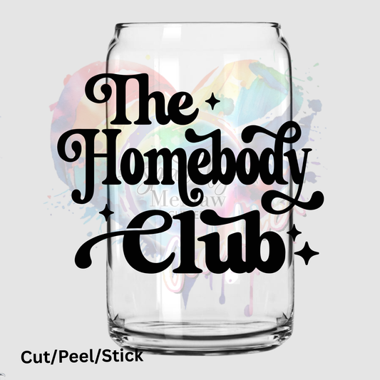 homebody club UV DTF Decal