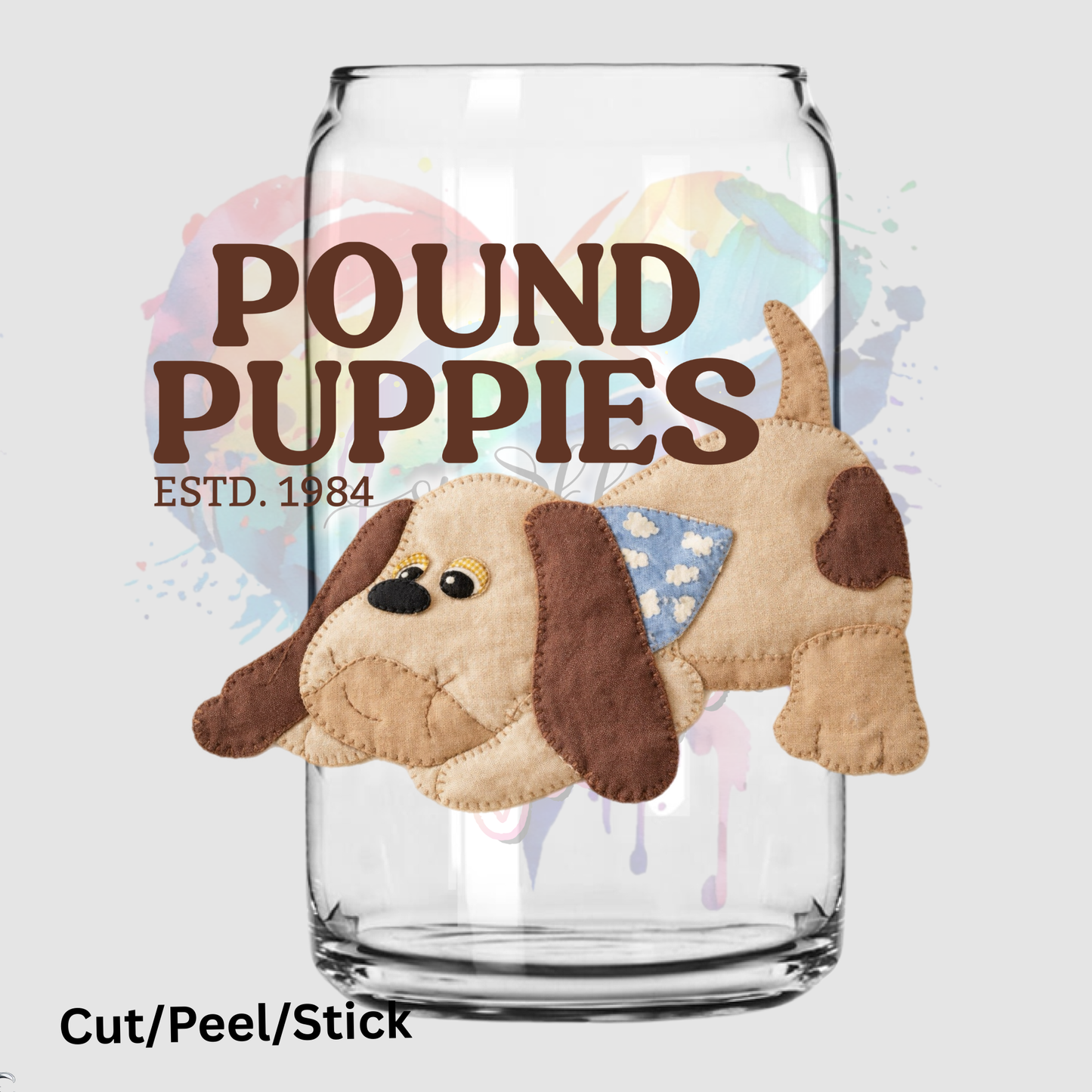 Vintage Puppies UV DTF Decal