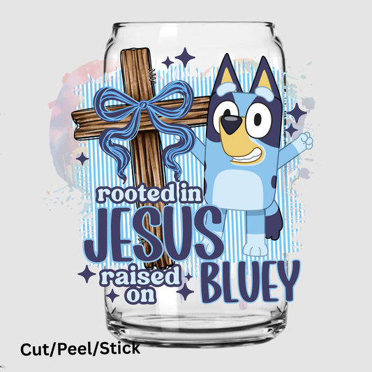 Rooted in Jesus 1 UV DTF Decal