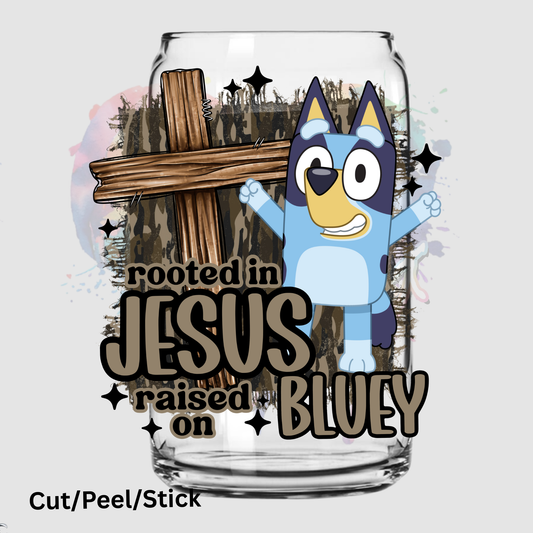 Rooted in Jesus 4 UV DTF Decal