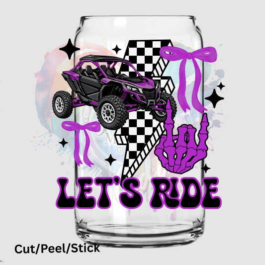 purple sxs UV DTF Decal