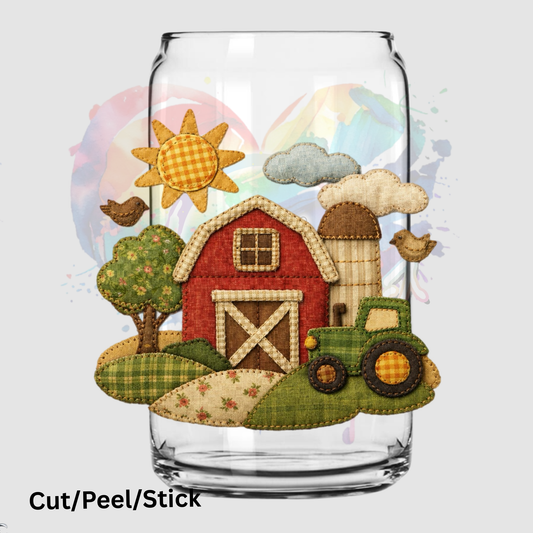 Farm Stitched UV DTF Decal