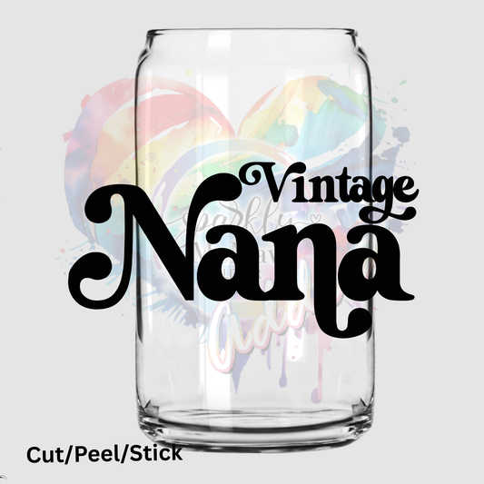 Vintage Nana UV DTF Decal