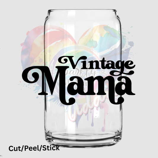 vintage Mama UV DTF Decal