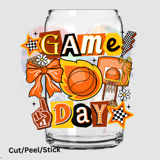 Basketball Game Day UV DTF Decal