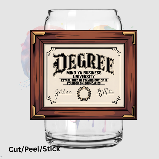 Degree UV DTF Decal