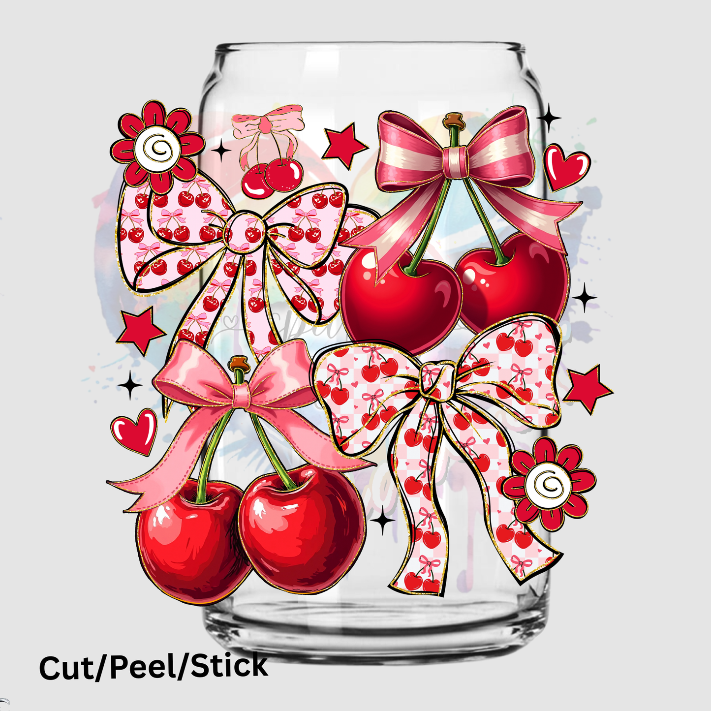 Cherry Coquette UV DTF Decal