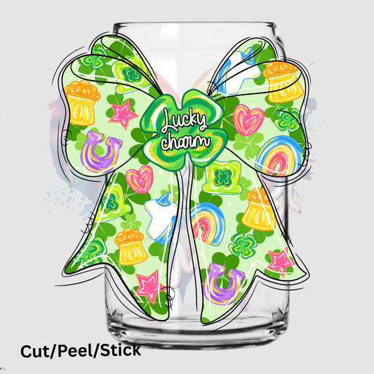 Lucky Charm Coquette UV DTF Decal