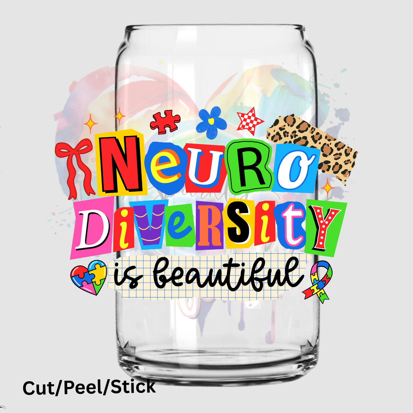 Neurodiversity is Beautiful UV DTF Decal