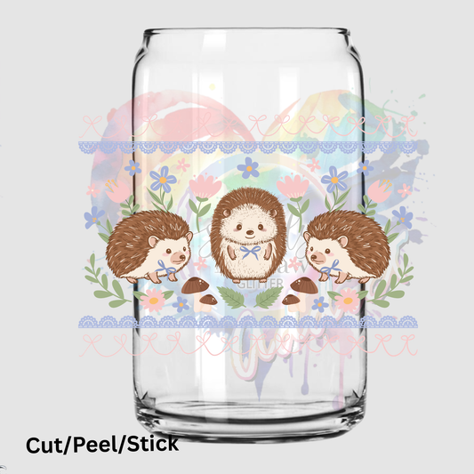 Spring Hedgehogs UV DTF DECAL