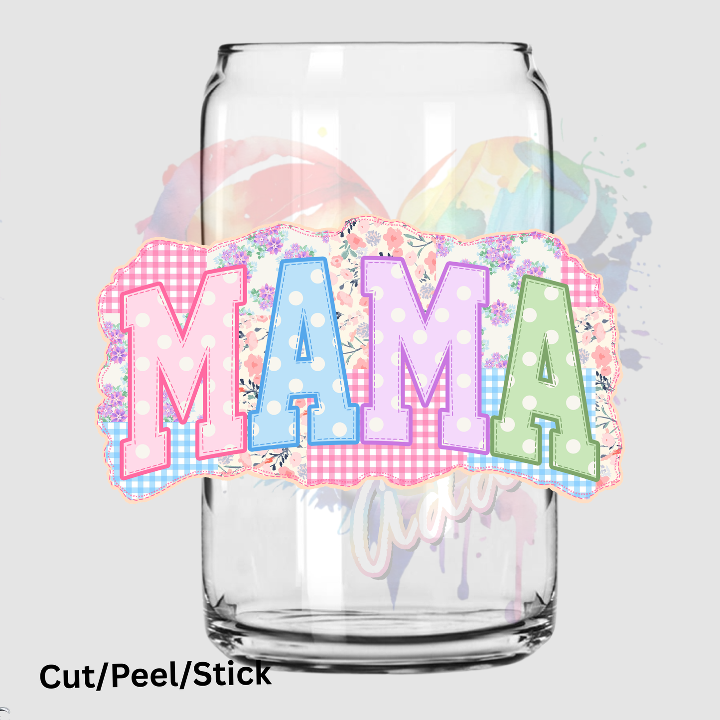 Patchwork Mama UV DTF DECAL
