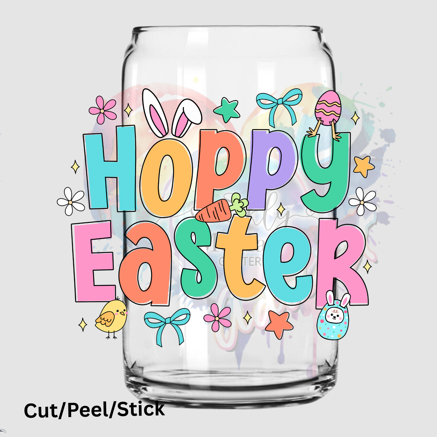 Hoppy Easter UV DTF DECAL