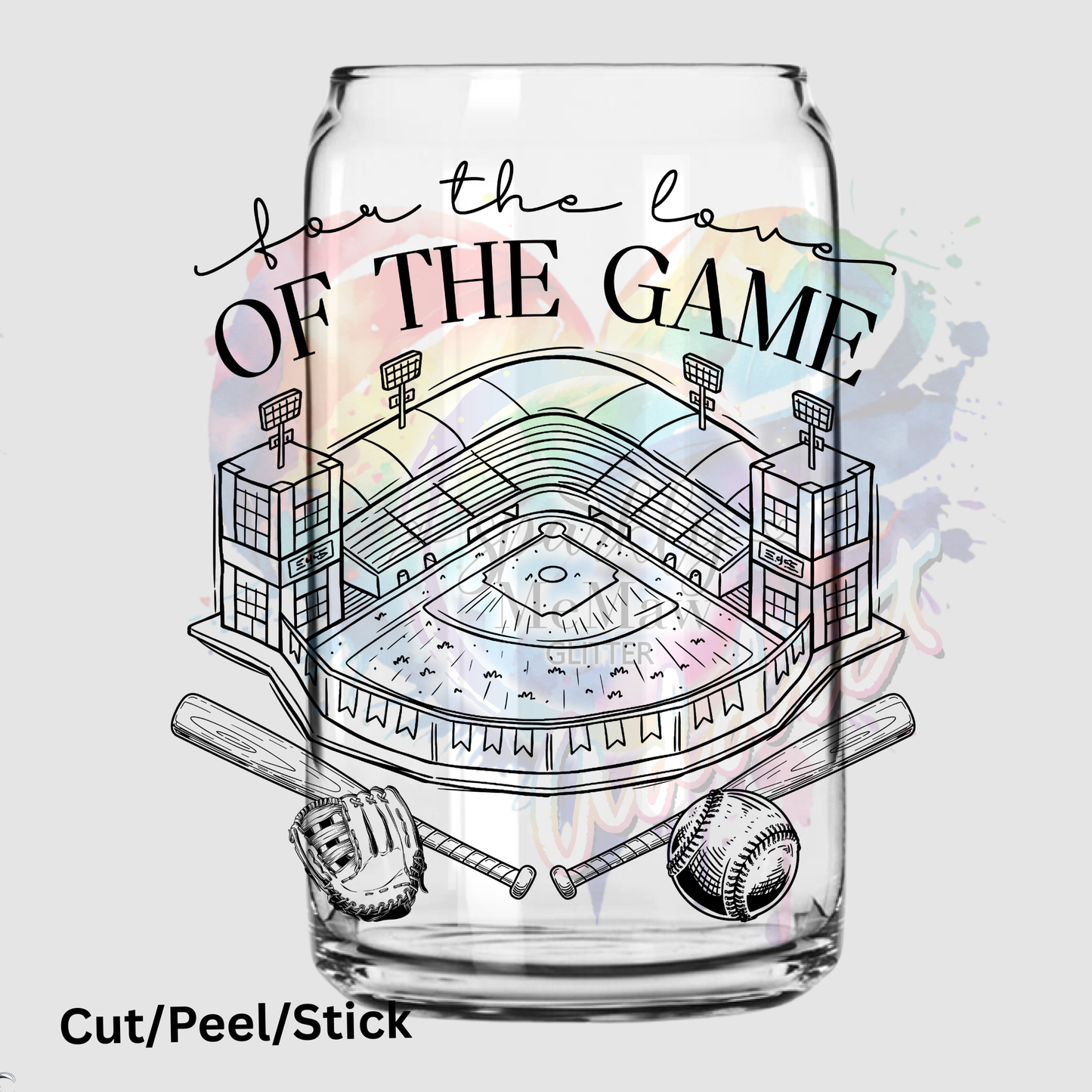 For the Love of the Game Black UV DTF DECAL