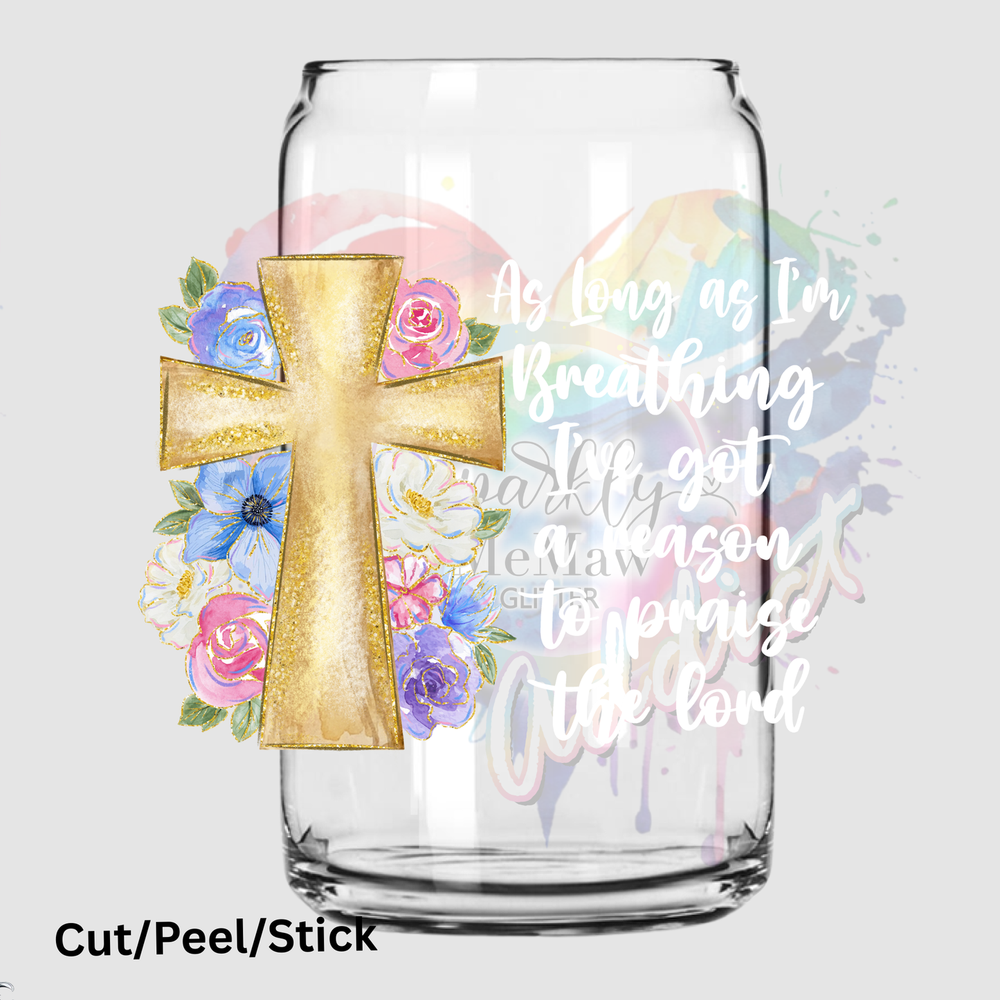 As Long as I_m Breathing White UV DTF DECAL