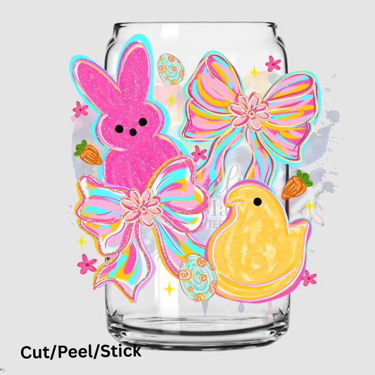 Coquette Easter Peeps UV DTF DECAL