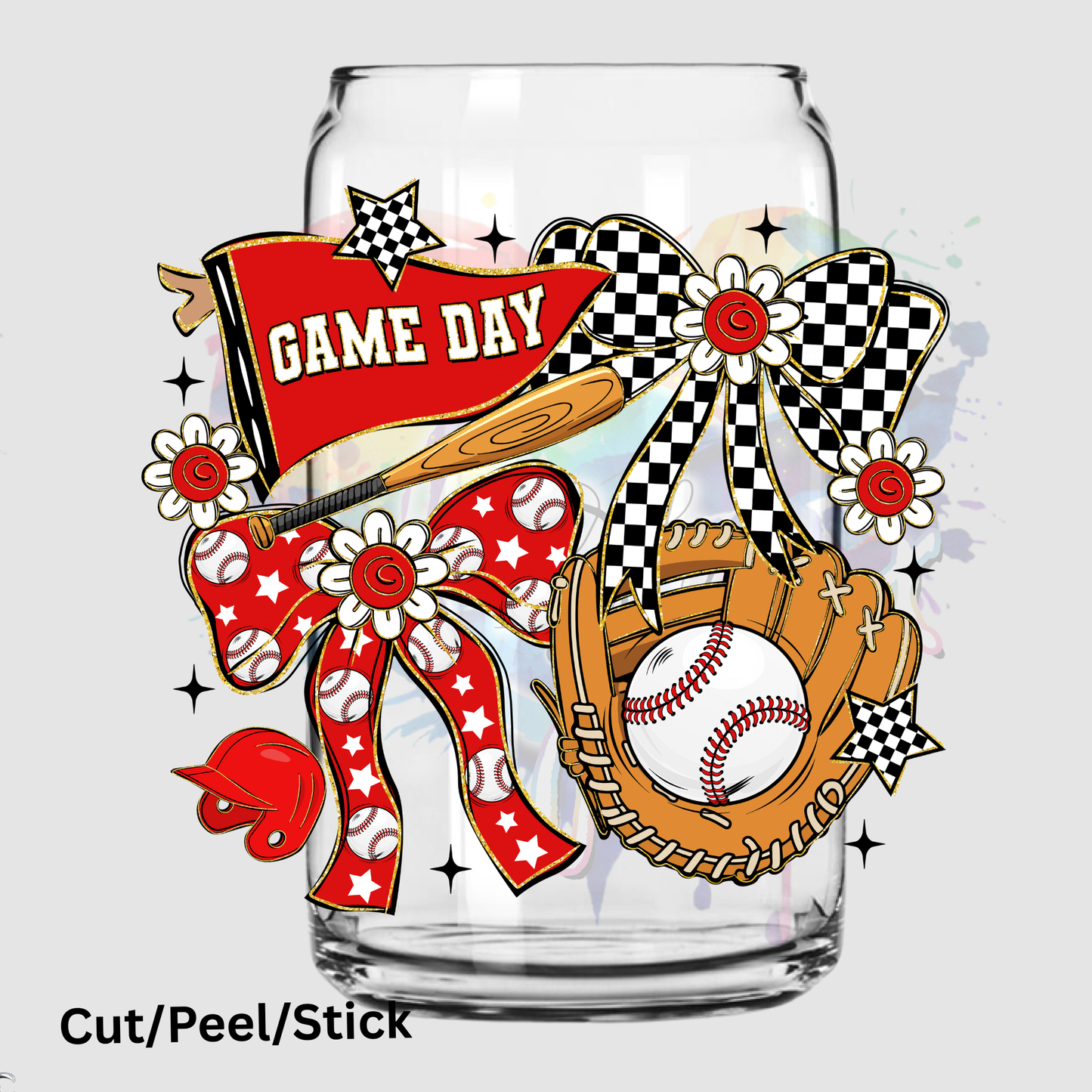 Game Day Baseball Coquette UV DTF DECAL